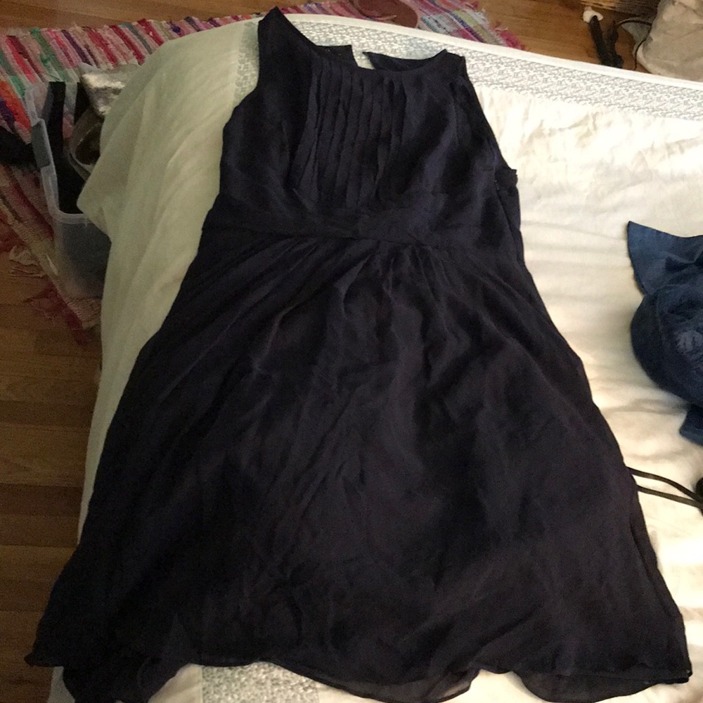 Navy blue summer dress